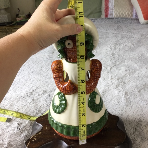 Vintage 1979 Sittre Ceramic Burlap Ragdoll Lady Utensil Holder Ragdoll - Picture 9 of 12